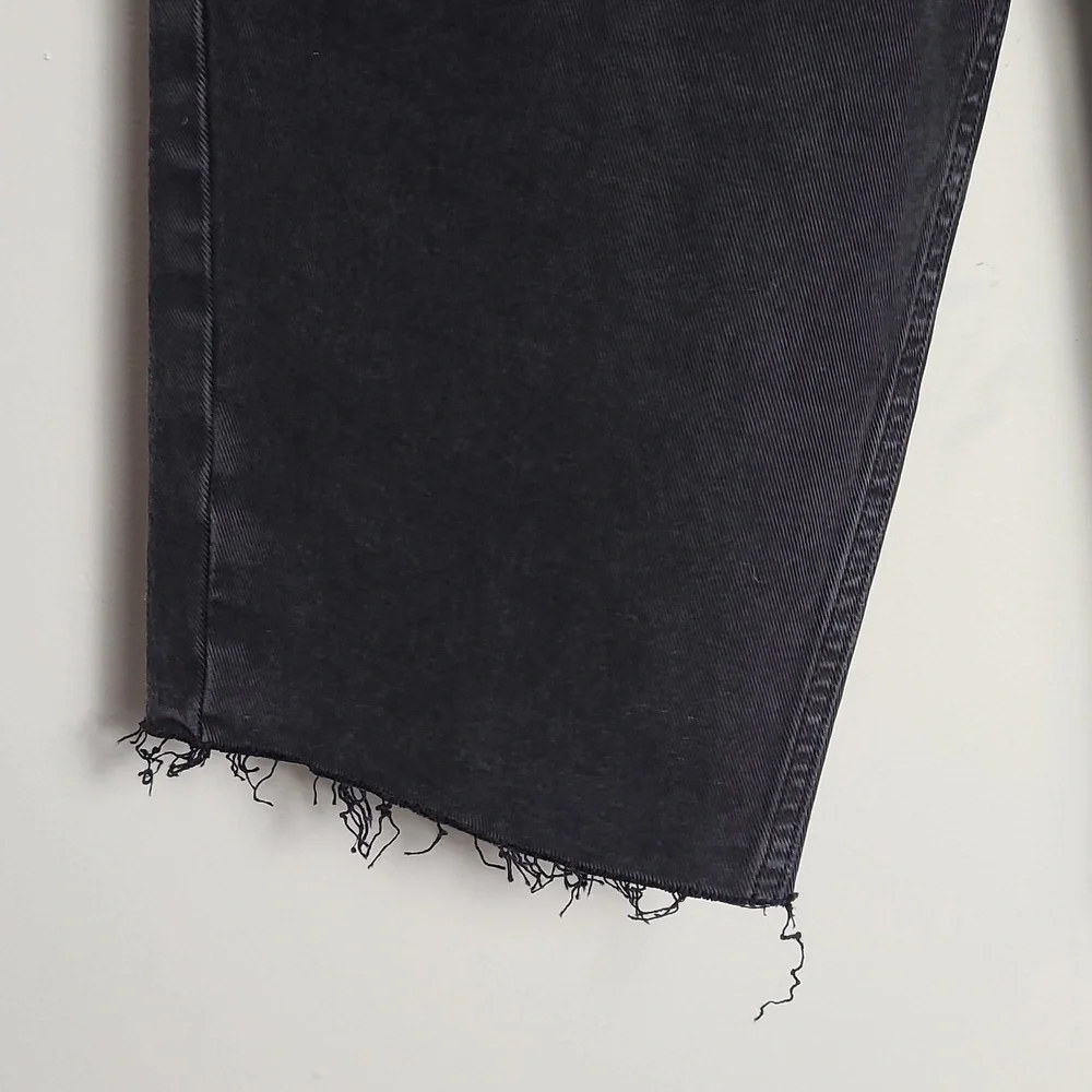 BA&SH NWT Brune Bermuda Blackstone Lady Long Shorts Demin Cotton Black Size 2